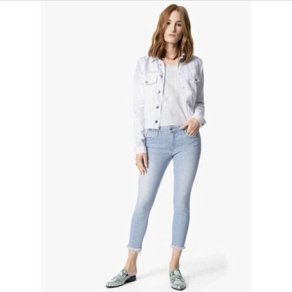 Joe’s Jeans Collector's Edition The Icon Mid Rise Skinny Crop Frayed Jeans 29 - Picture 1 of 12
